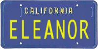 1974 Eleanor plate